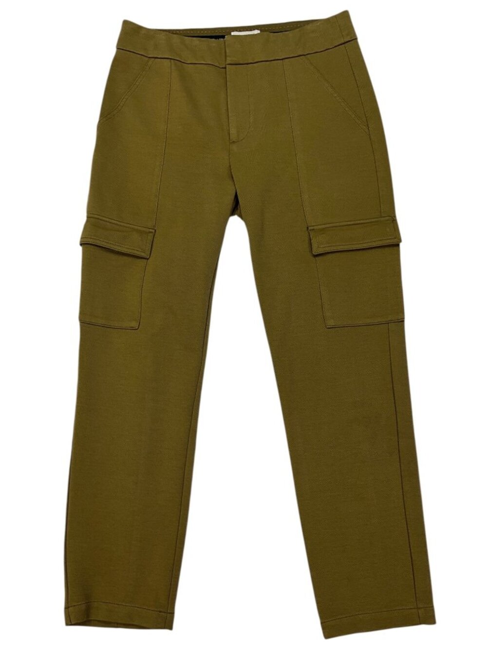 Anthropologie The Essential Slim Cargo Pant 8 Green Mid Rise Fall Fashion